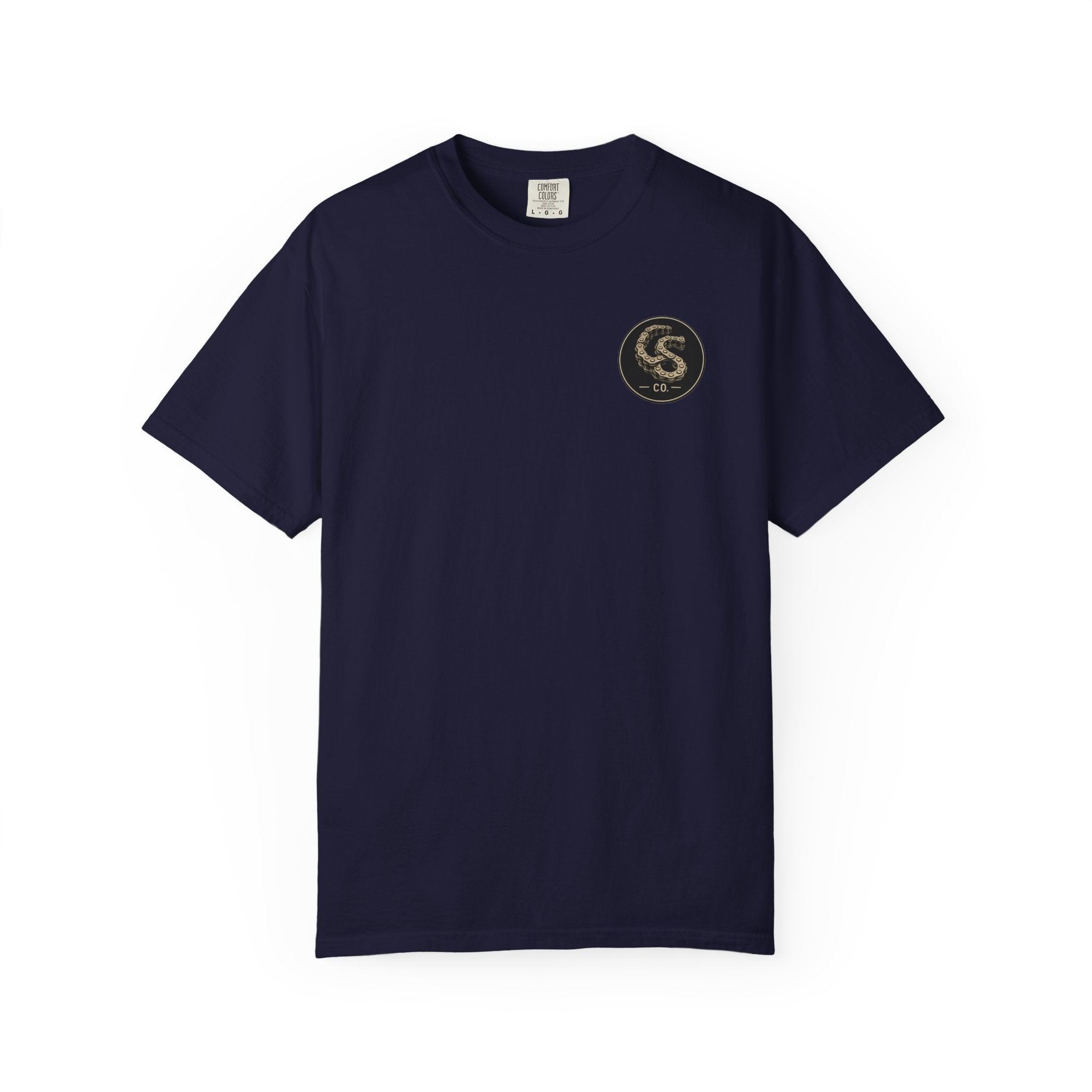 Alien Abduction Motorcycle T‑Shirt — Sci‑Fi Desert Rider Tee