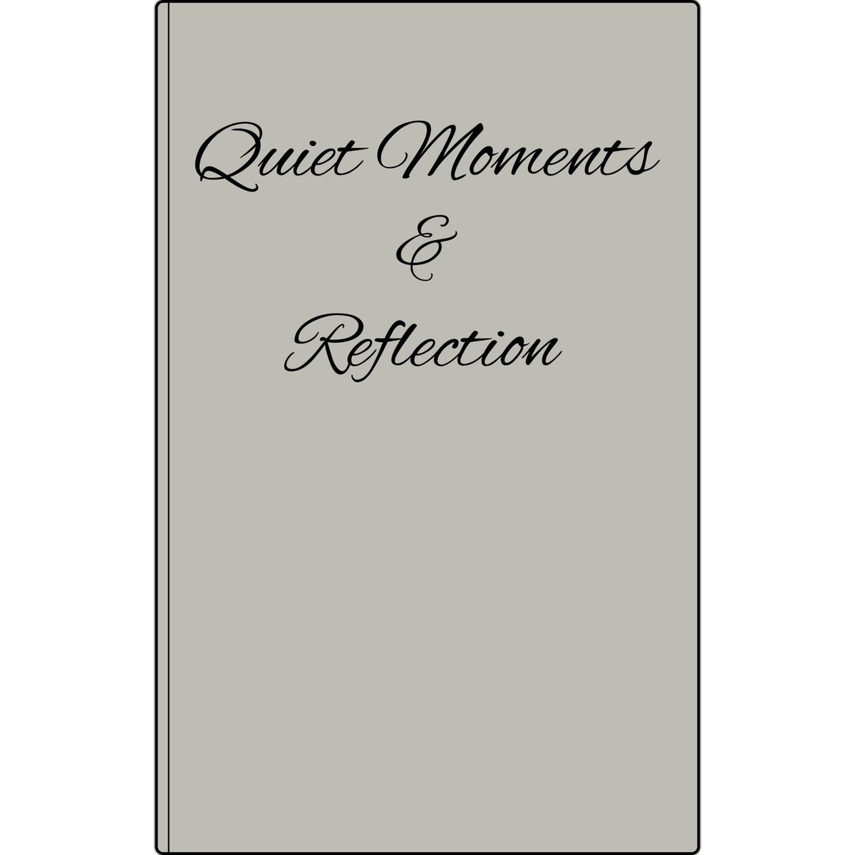 Quiet Moments & Reflection — Vegan Leather Journal