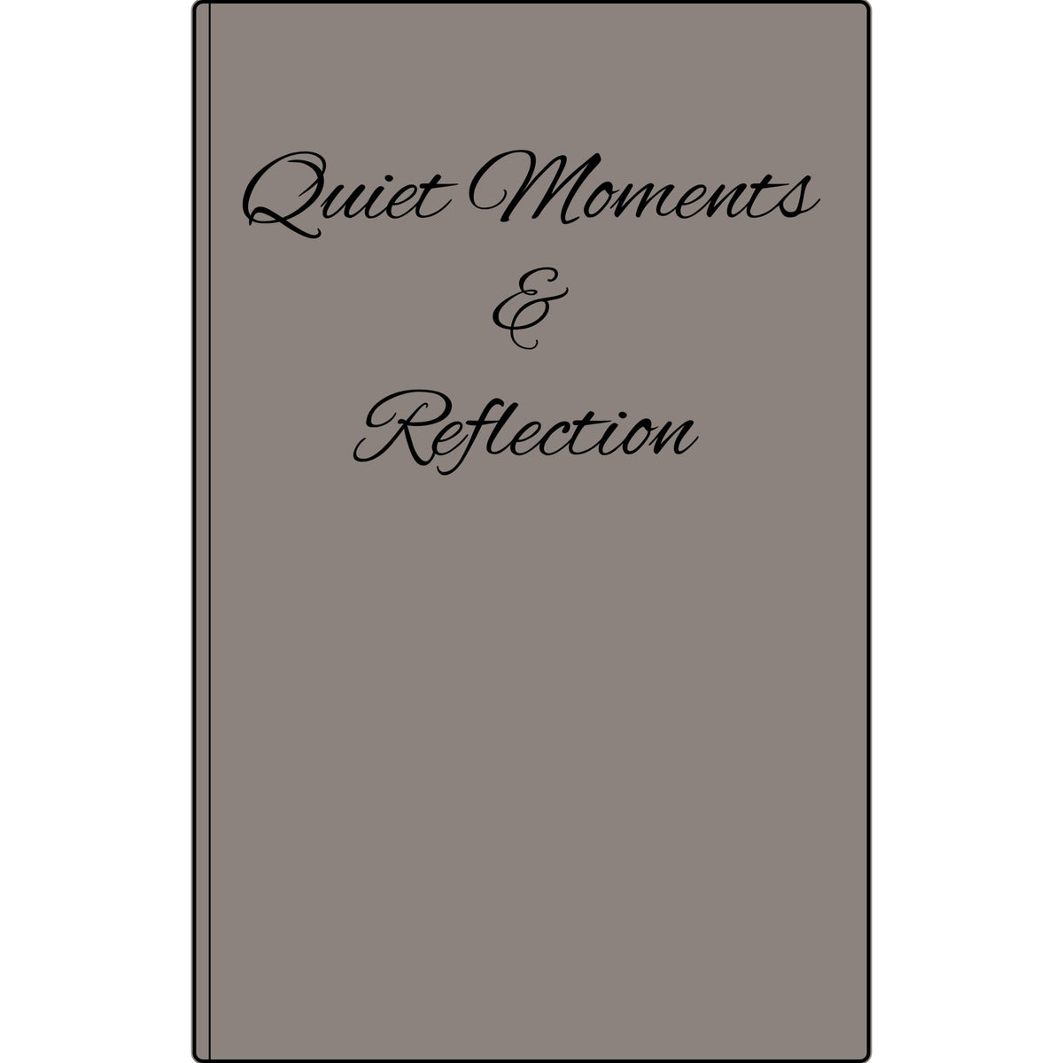 Quiet Moments & Reflection — Vegan Leather Journal