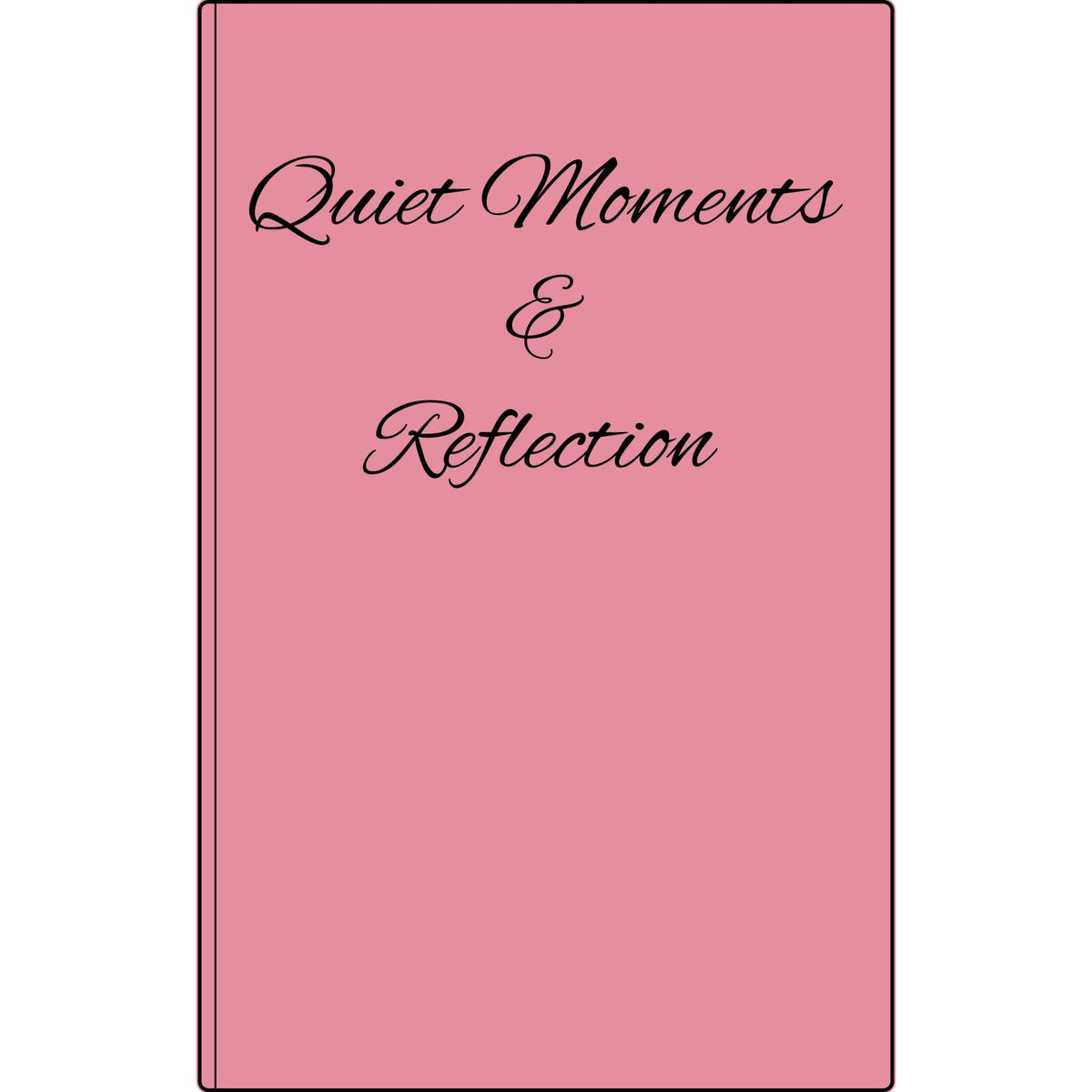 Quiet Moments & Reflection — Vegan Leather Journal