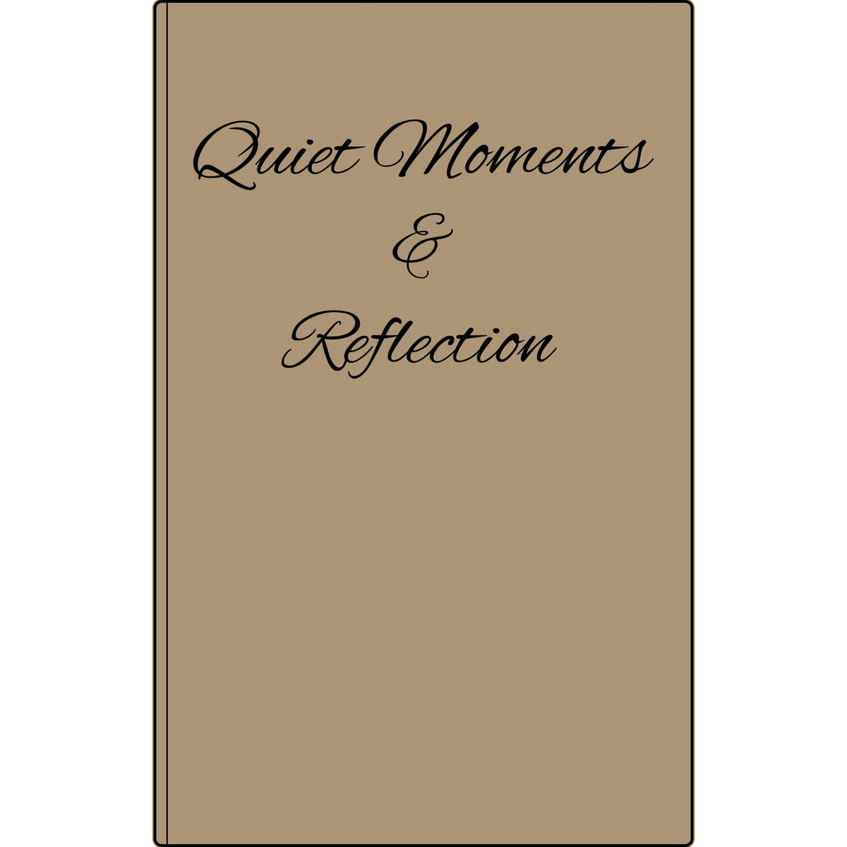 Quiet Moments & Reflection — Vegan Leather Journal