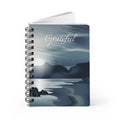 Grateful Spiral Journal — Serene Moonlit Lake Notebook for Reflection & Gratitude