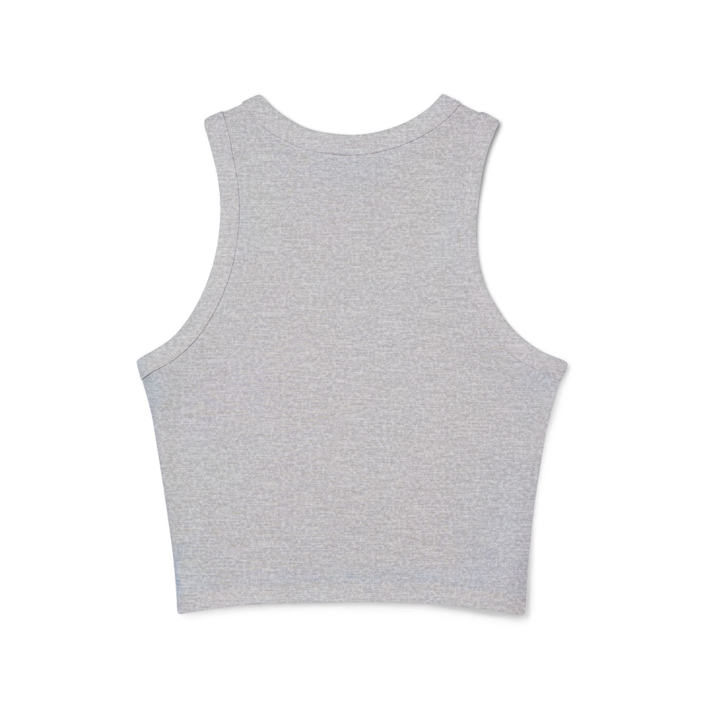 Find Me Where the Crowd is Less Racer Tank Top