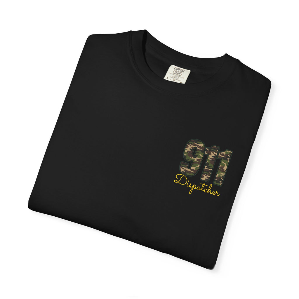 Dispatcher 911 T-Shirt — Camo 911 Dispatcher Tee