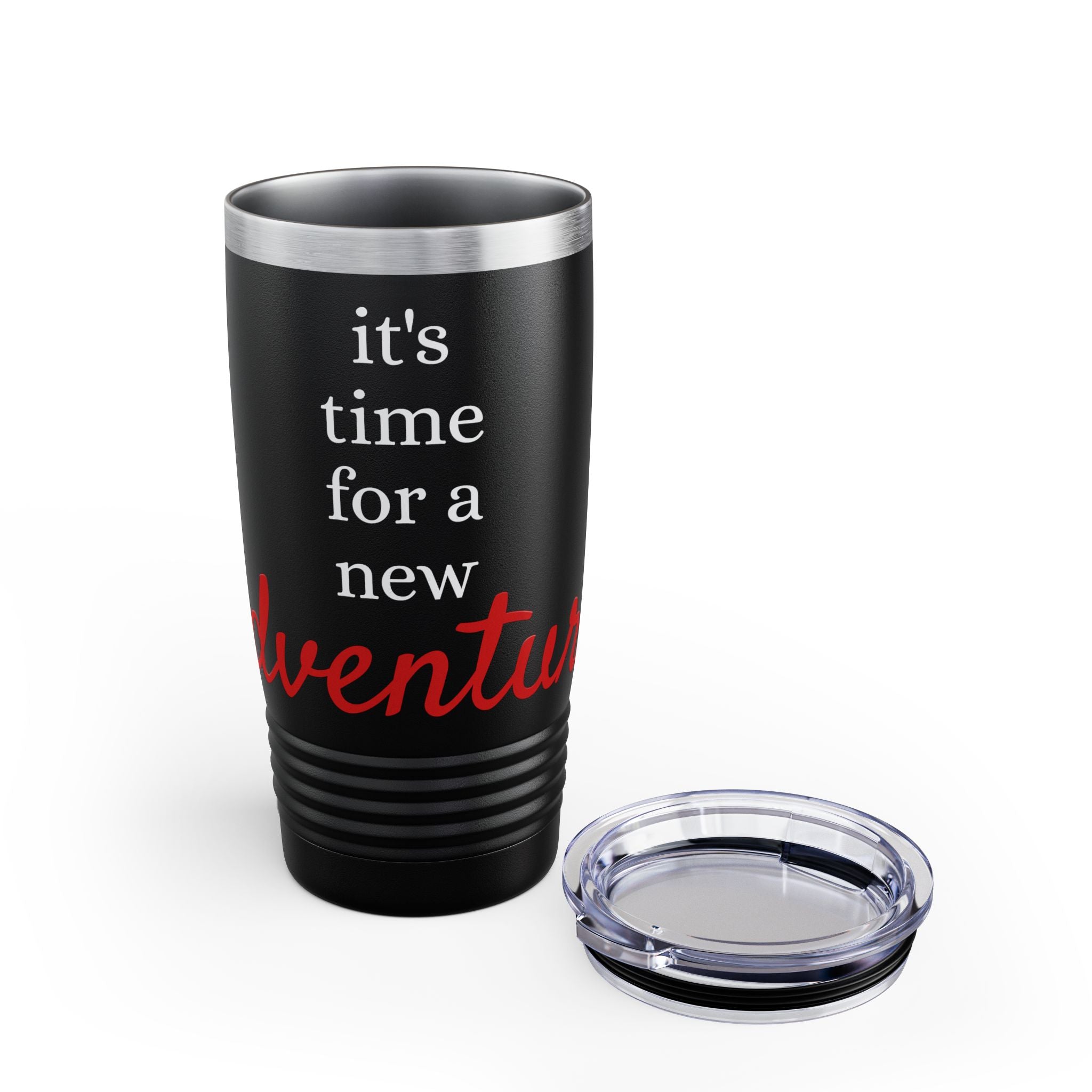20oz Ringneck Tumbler – “It’s Time for a New Adventure” Travel Cup
