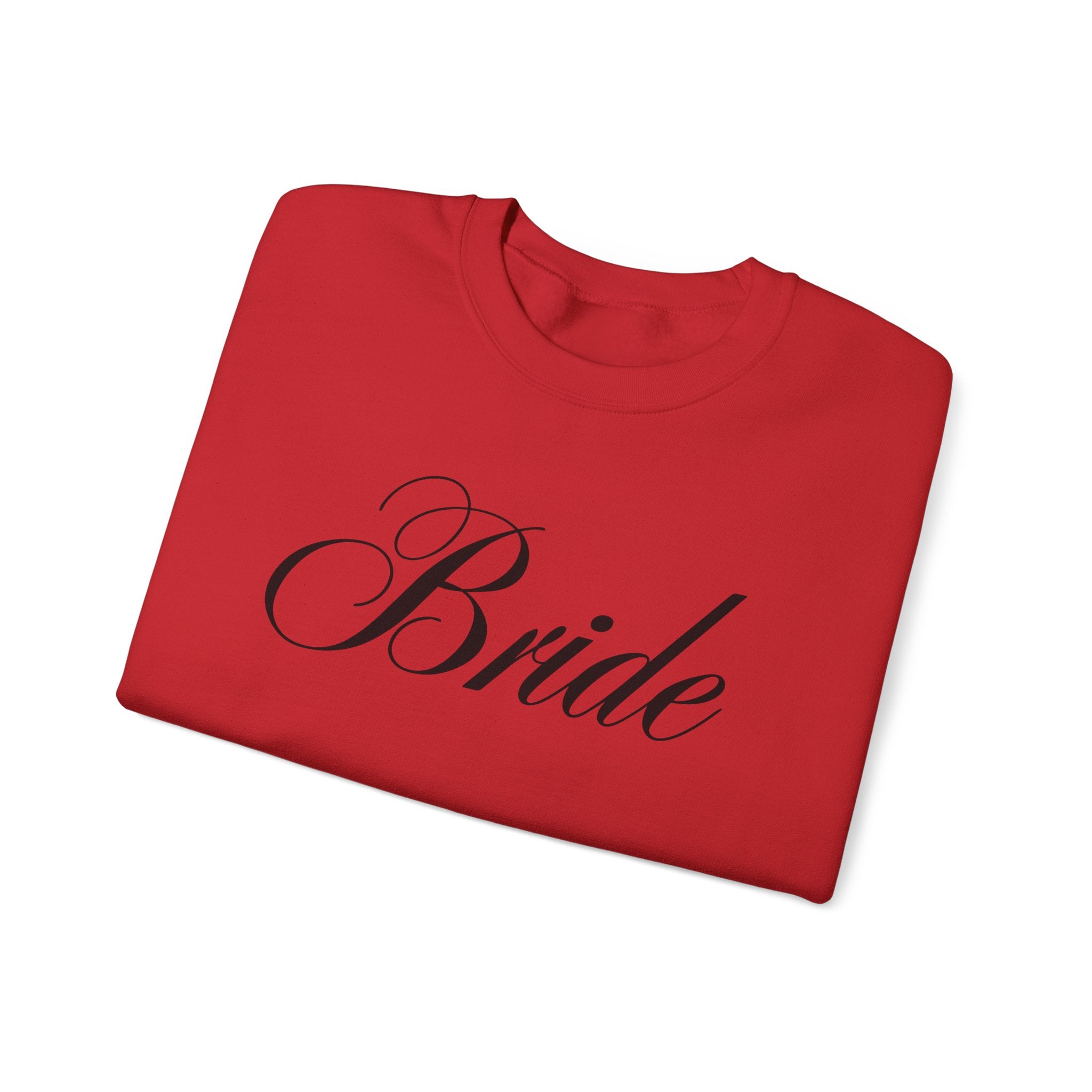Bride Script Sweatshirt — Bridal Crewneck Pullover for Bachelorette & Wedding Day
