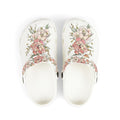 Floral Peony Kids Clogs | Blush Garden Print