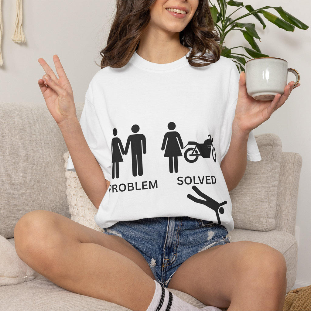 Problem Solved Motorcycle Graphic Tee