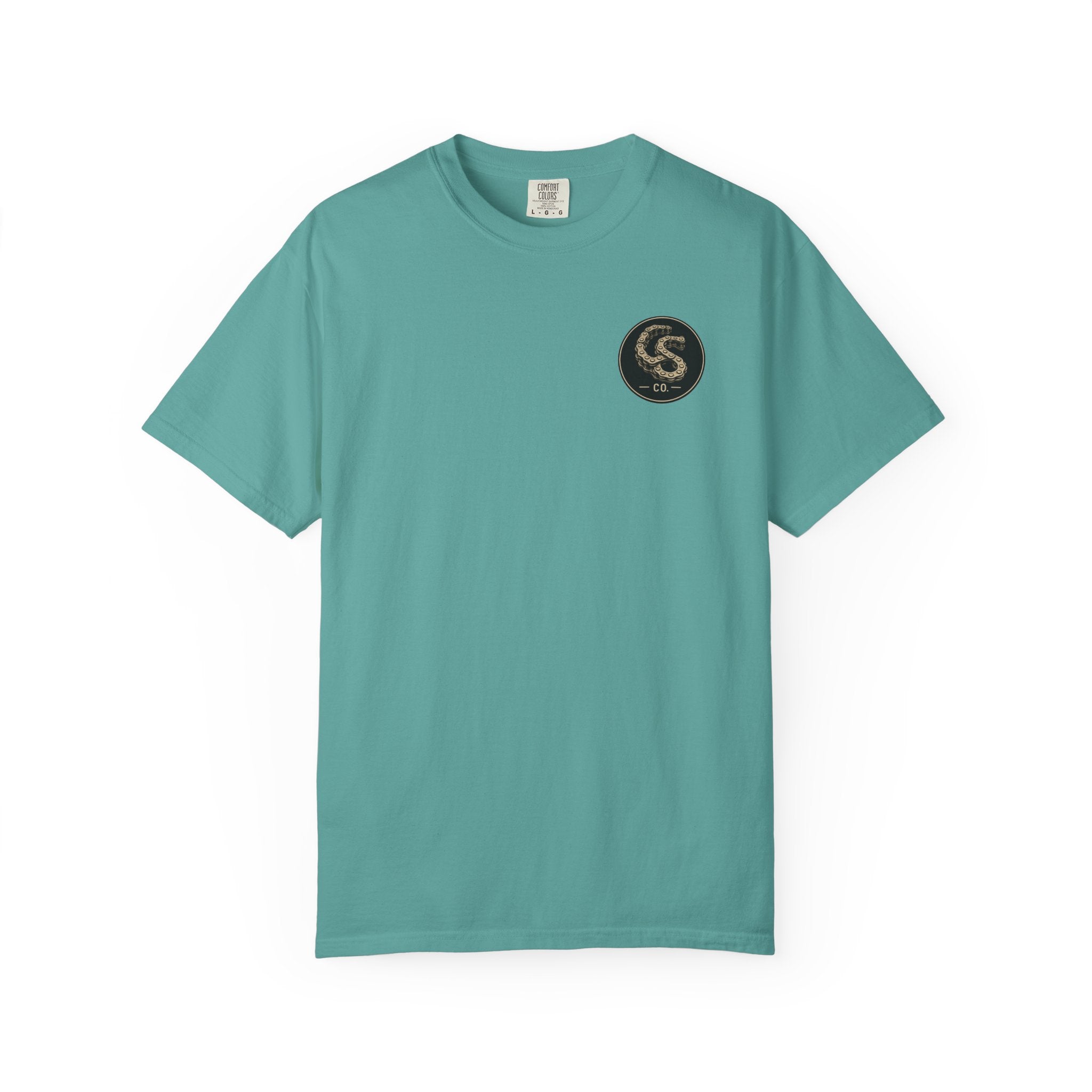 Alien Abduction Motorcycle T‑Shirt — Sci‑Fi Desert Rider Tee