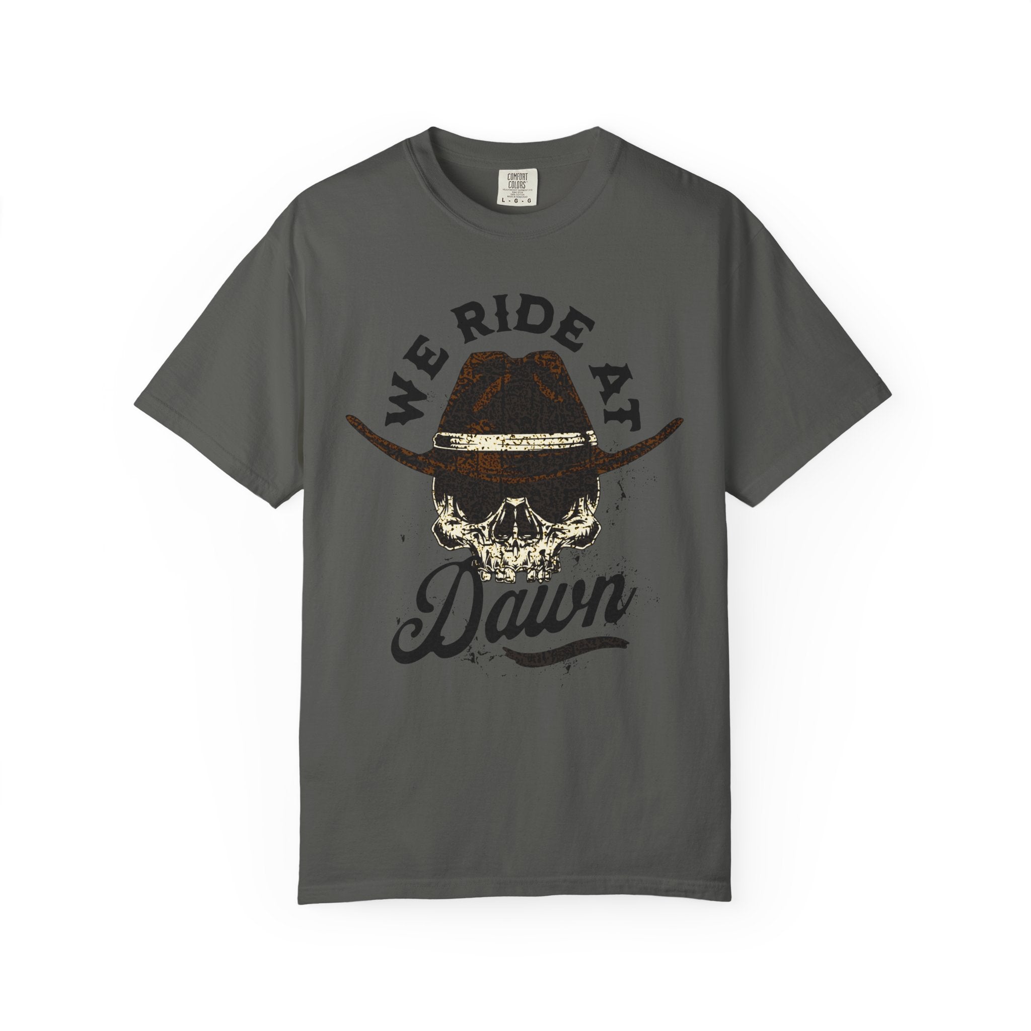 We Ride at Dawn Skull Tee