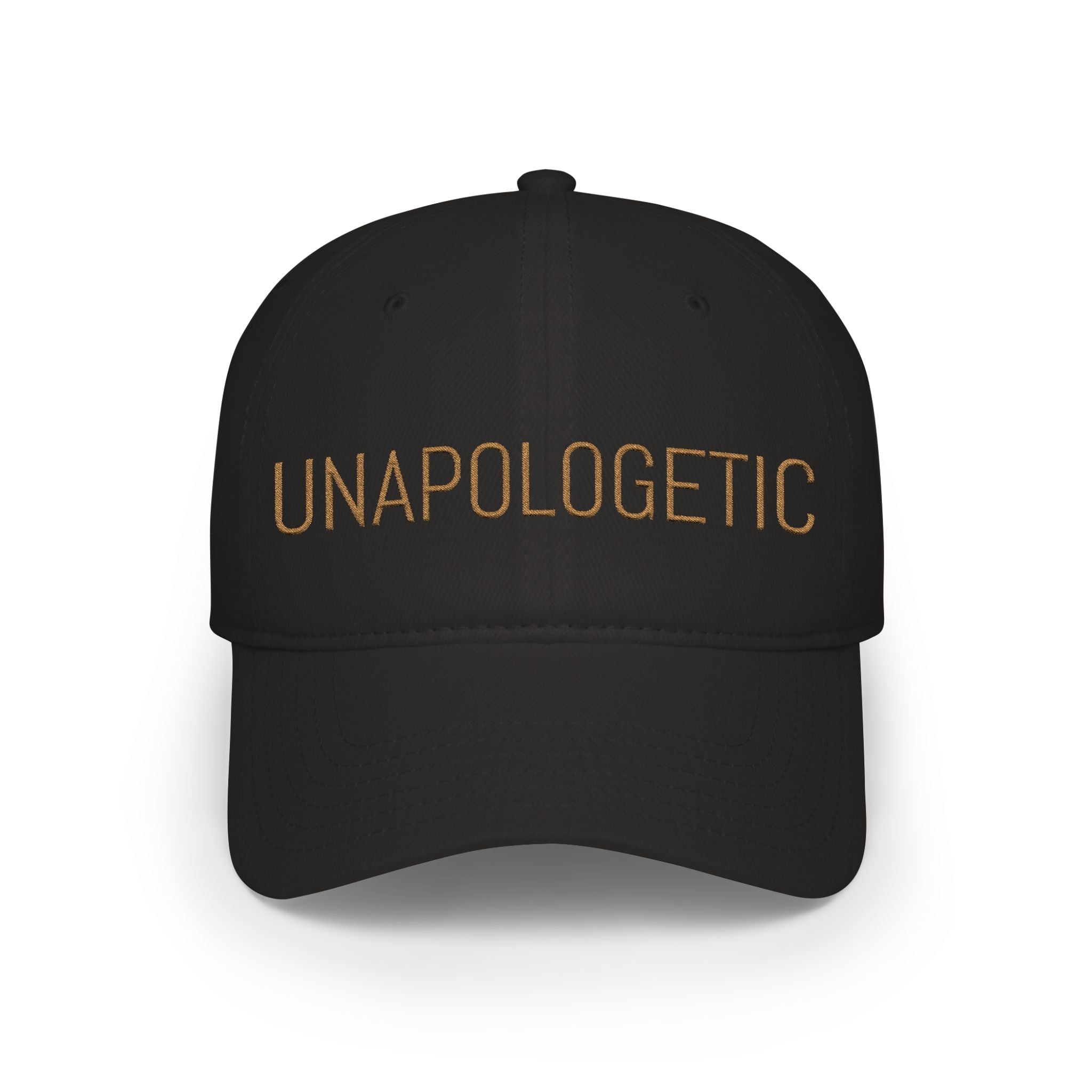 Unapologetic Embroidered Baseball Cap — Bold Statement Low Profile Hat