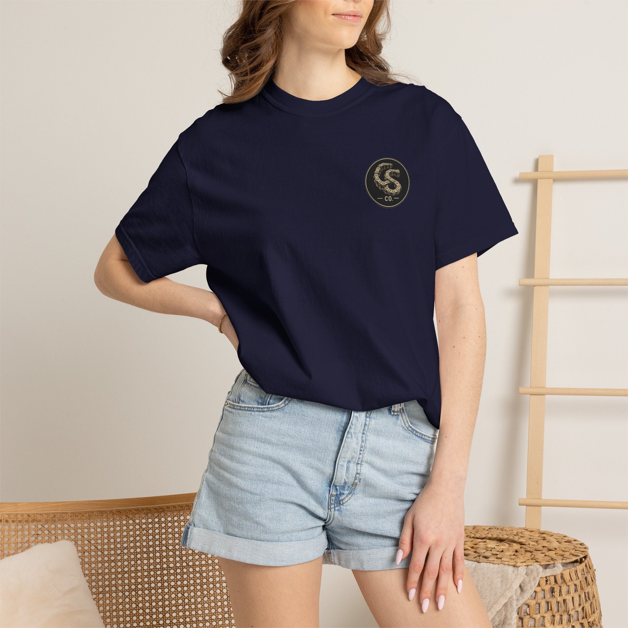 Alien Abduction Motorcycle T‑Shirt — Sci‑Fi Desert Rider Tee