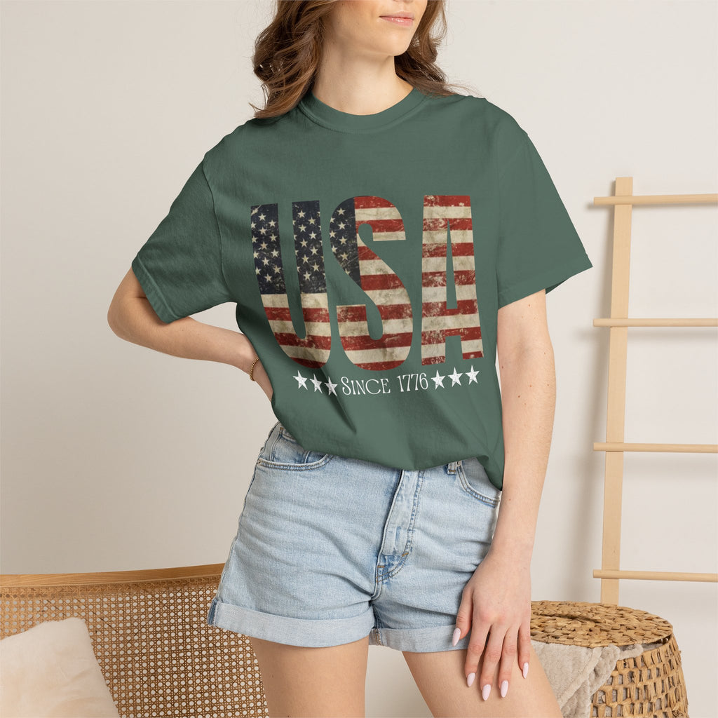 USA Since 1776 Vintage Flag T-Shirt