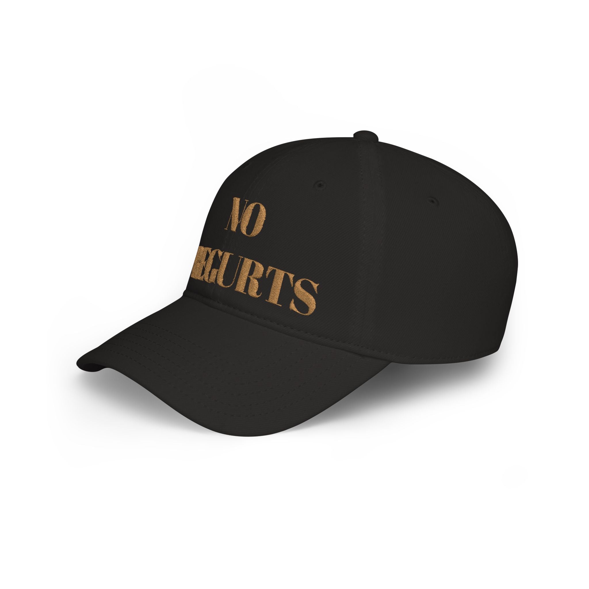 No Regurts Baseball Cap — Funny Low Profile Hat