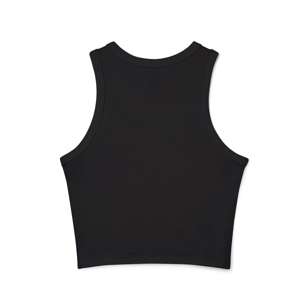 Overthinker Racer Tank Top — Women's Micro Rib Cropped Tank
