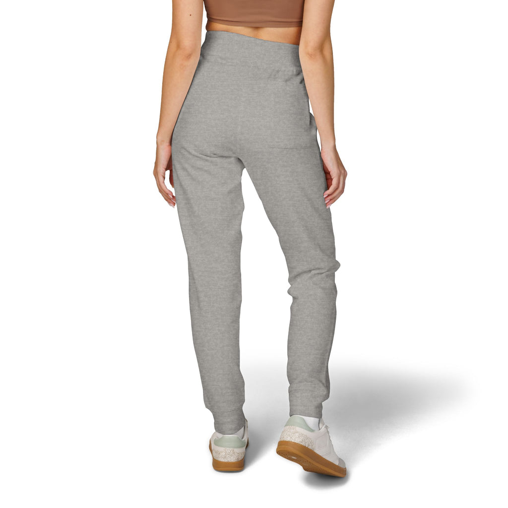 Embroidered Coral Fleece Sweatpants – Cozy 'Just Breathe' Loungewear