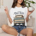 T‑Shirt — "Plot Twist: She's Buying More Books" Vintage Truck Graphic