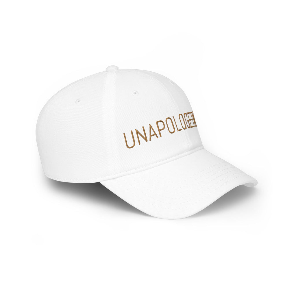 Unapologetic Embroidered Baseball Cap — Bold Statement Low Profile Hat