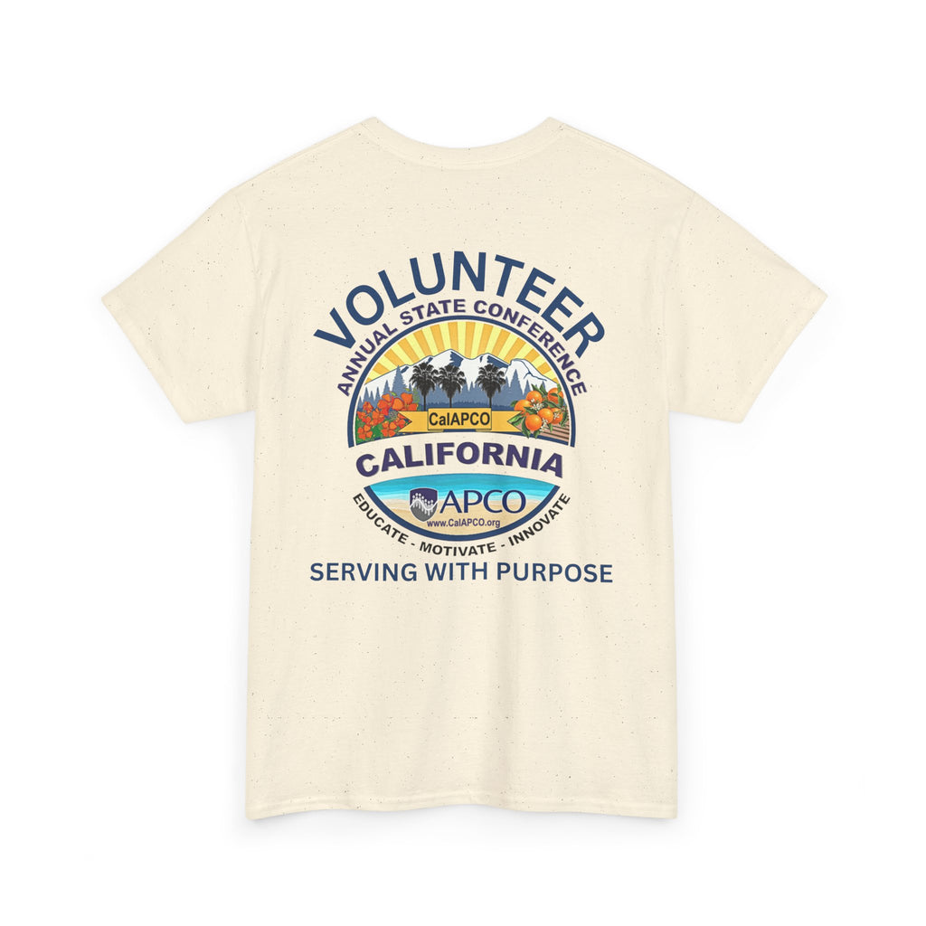 Volunteer Tee — CAL/APCO California Serving With Purpose T‑Shirt