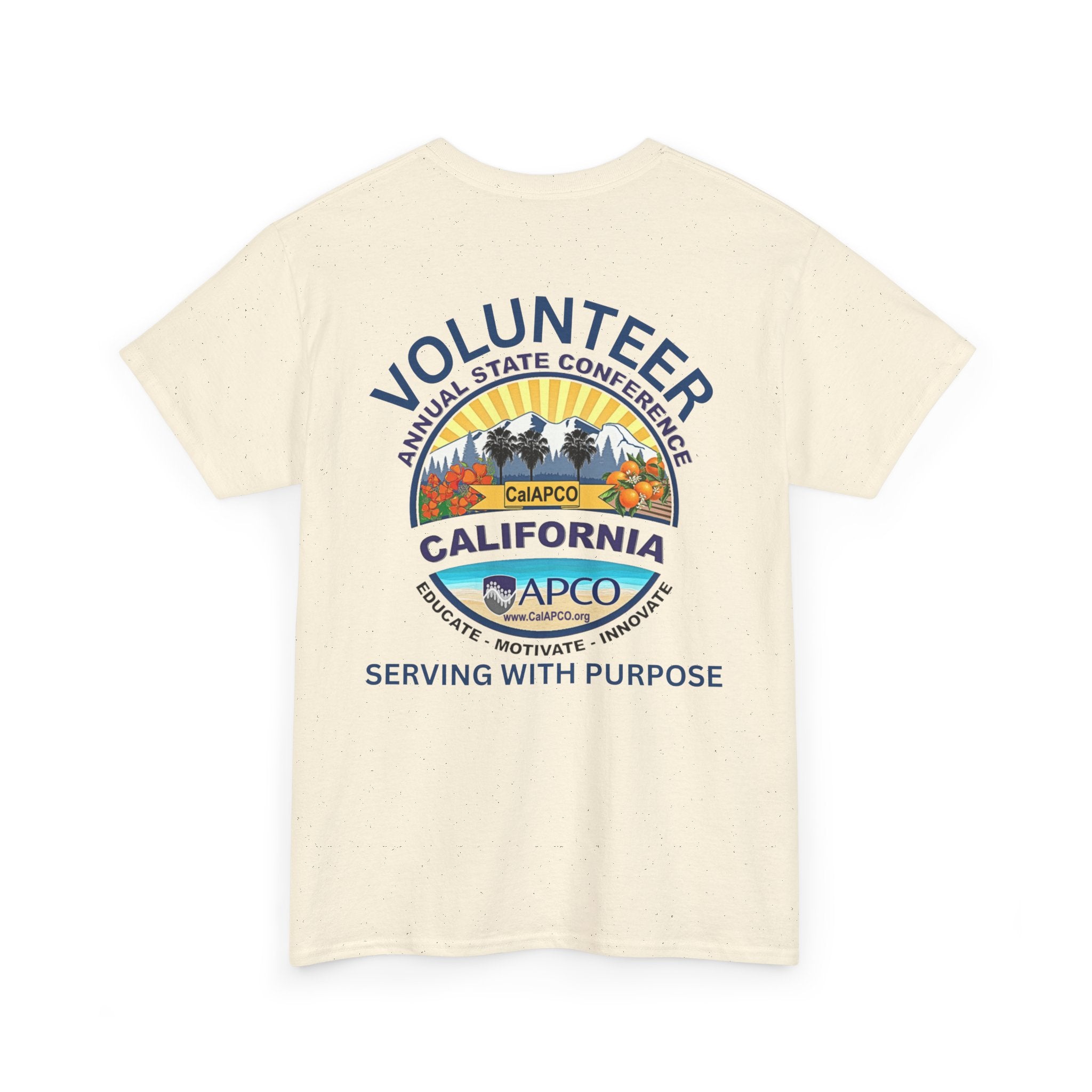 Volunteer Tee — CAL/APCO California Serving With Purpose T‑Shirt
