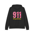 911 Pink Camo Dispatcher Hoodie — Black Full-Zip