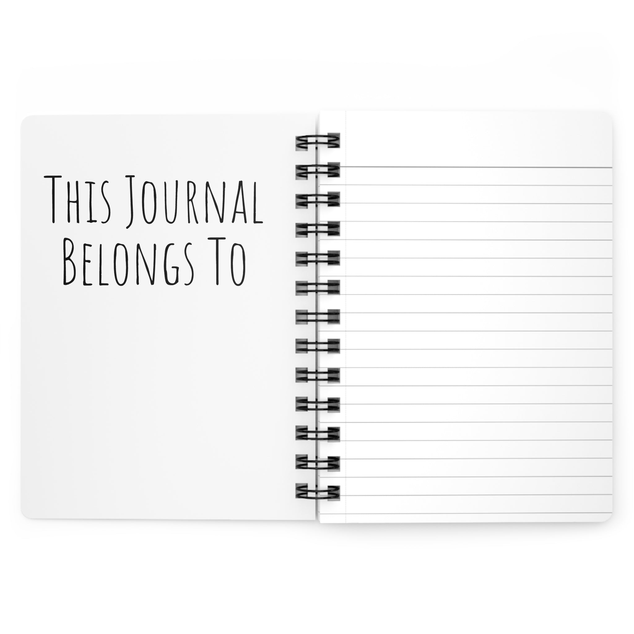Spiral Journal | My Journal Pastel Striped Cute Cat Notebook