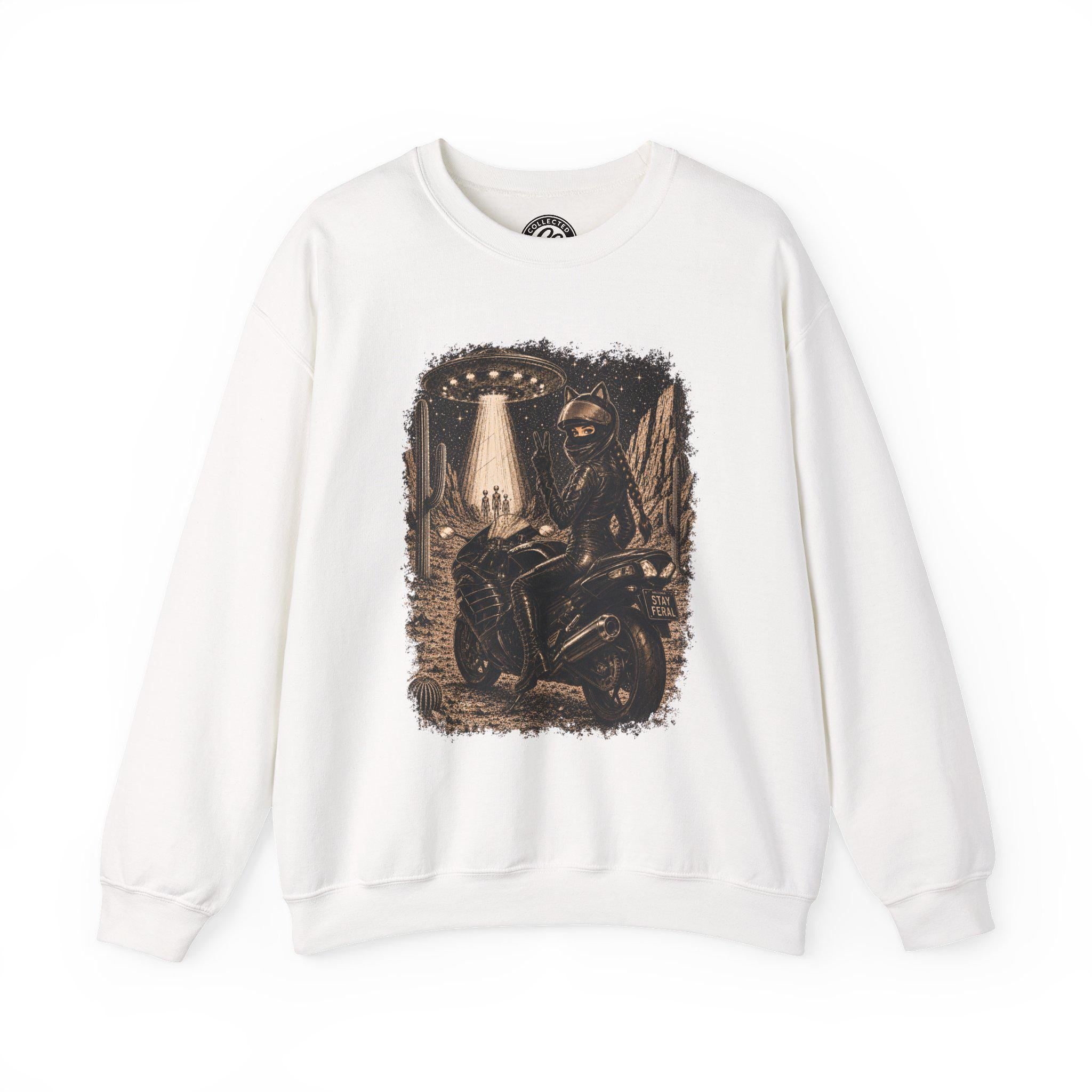 Stay Feral Motorcycle Crew Neck Sweat Shirt