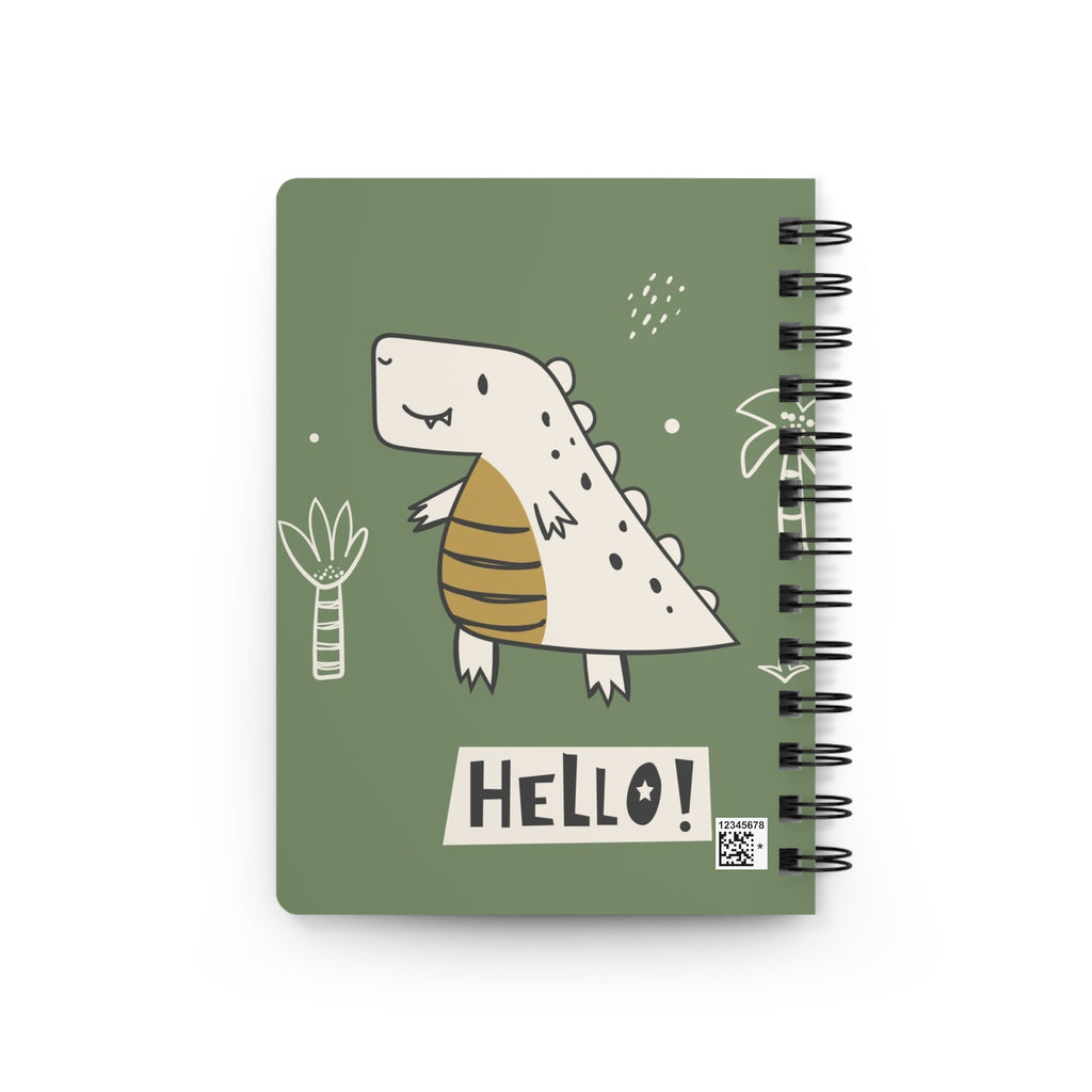 My First Journal — Cute Dinosaur Spiral Notebook for Kids (Hello! Dino)