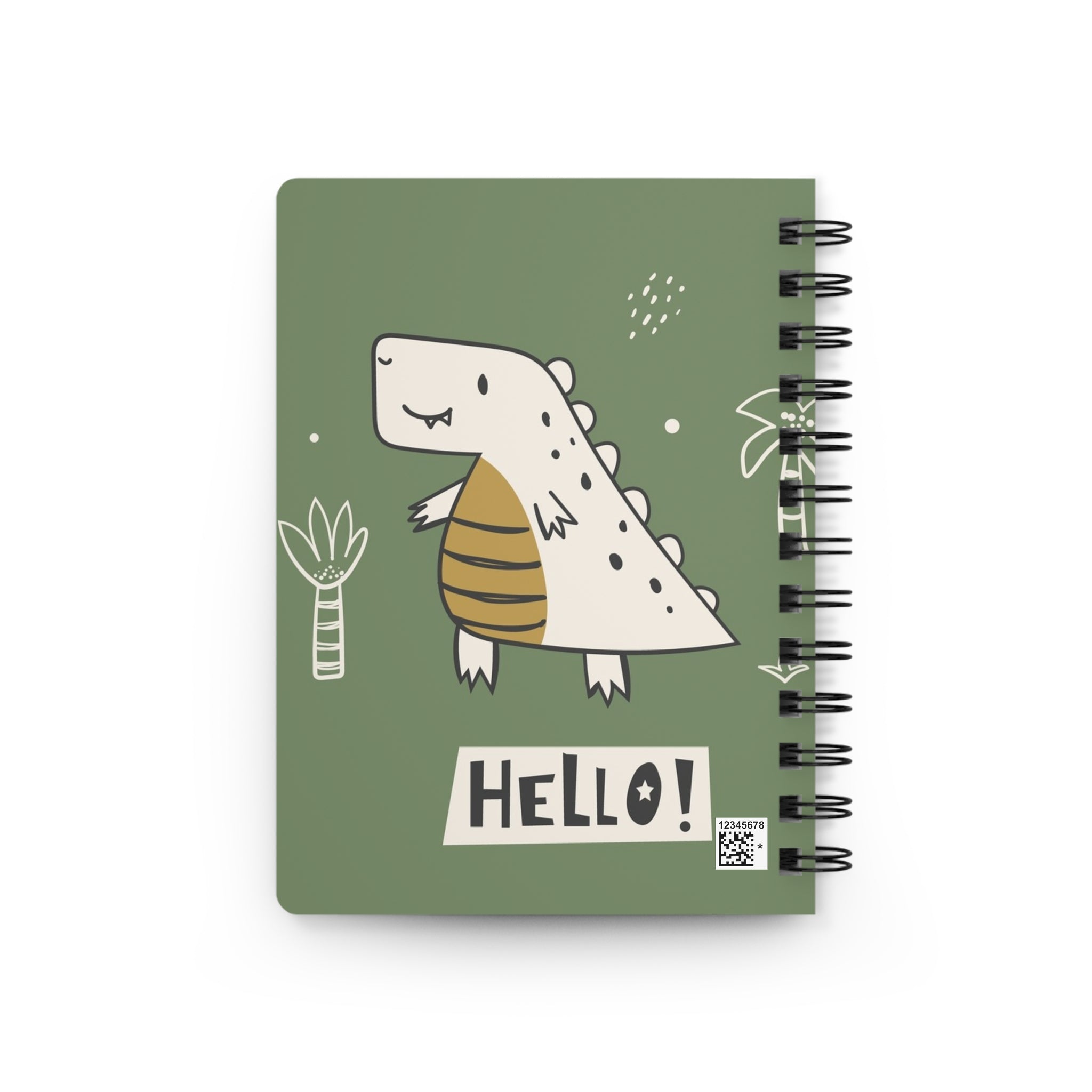 My First Journal — Cute Dinosaur Spiral Notebook for Kids (Hello! Dino)
