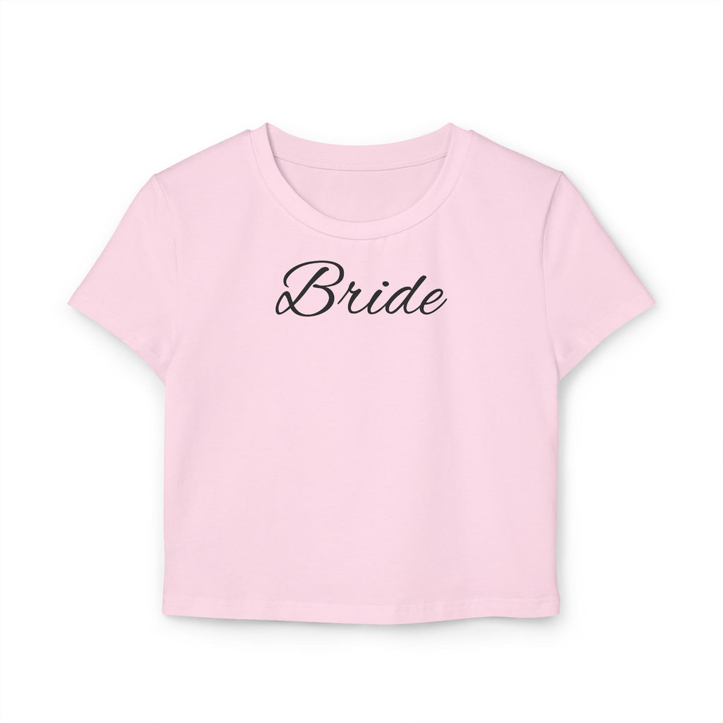 Bride Baby Tee — Bridal Party Crop Top for Bachelorette & Wedding Events