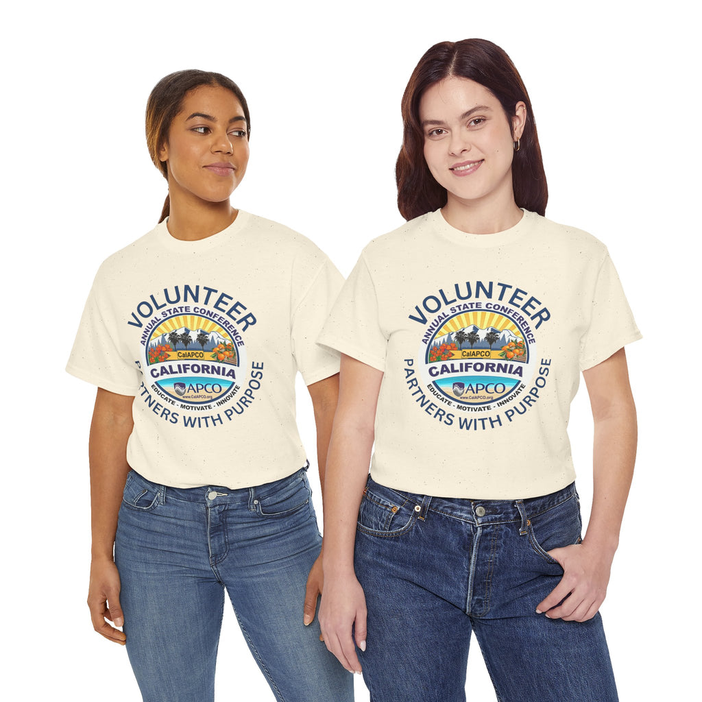 Volunteer T-Shirt — CalAPCO California State Conference  "Volunteer Partner with Purpose”
