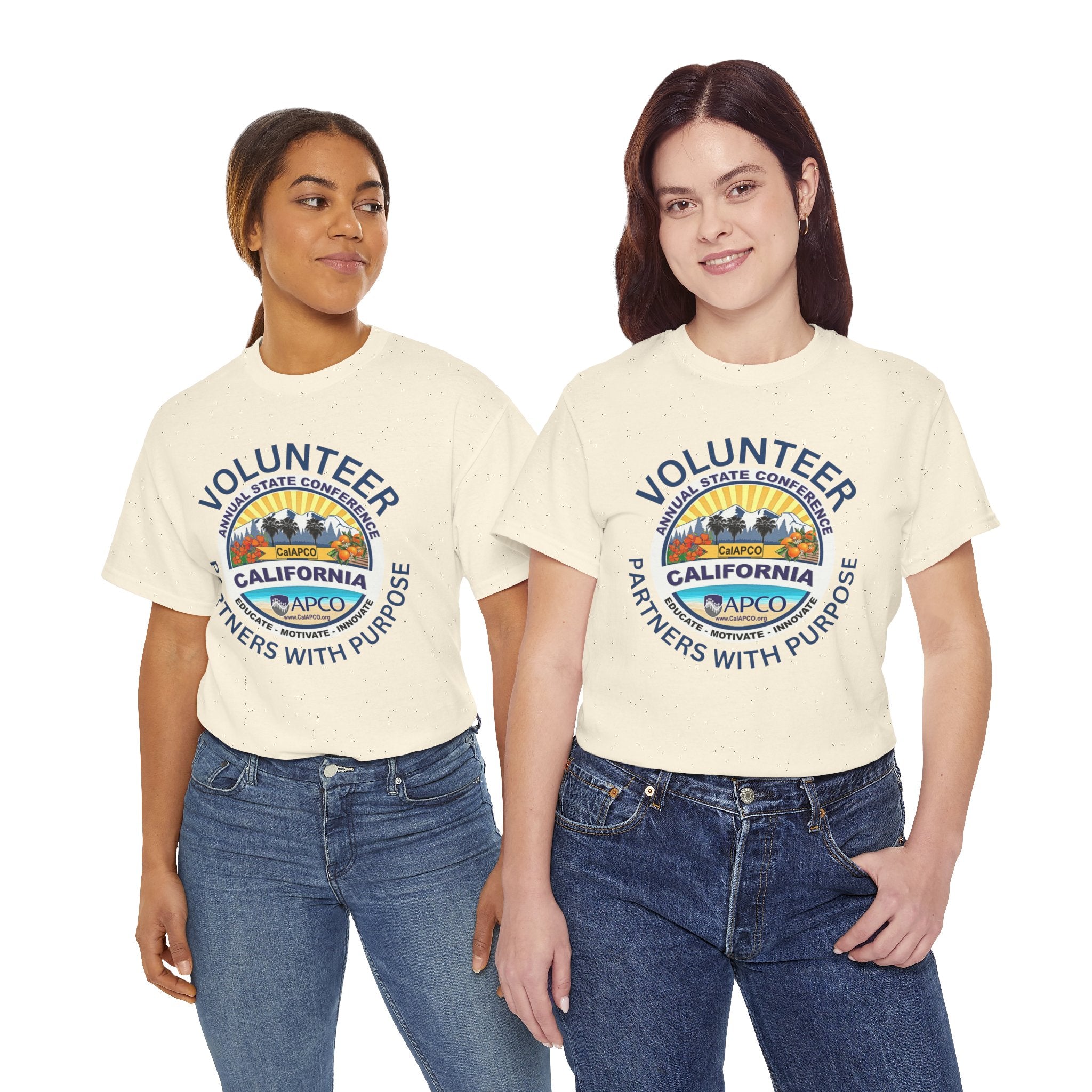 Volunteer T-Shirt — CalAPCO California State Conference  "Volunteer Partner with Purpose”