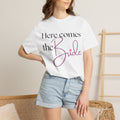 "Here Comes the Bride" Graphic Tee — Comfort Colors Bridal Shirt