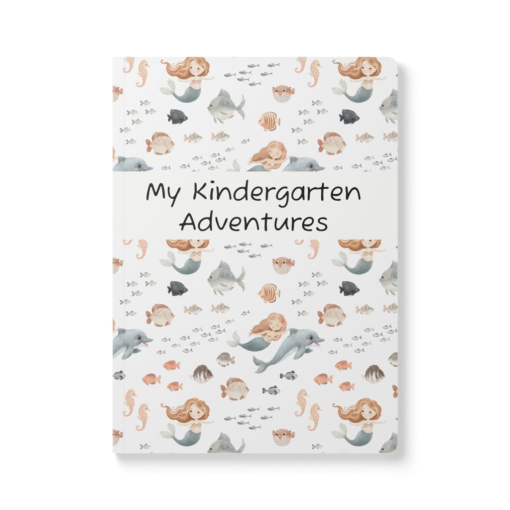 My Kindergarten Adventures Softcover Journal — Mermaid & Ocean Kids Memory Book (This Belongs To)