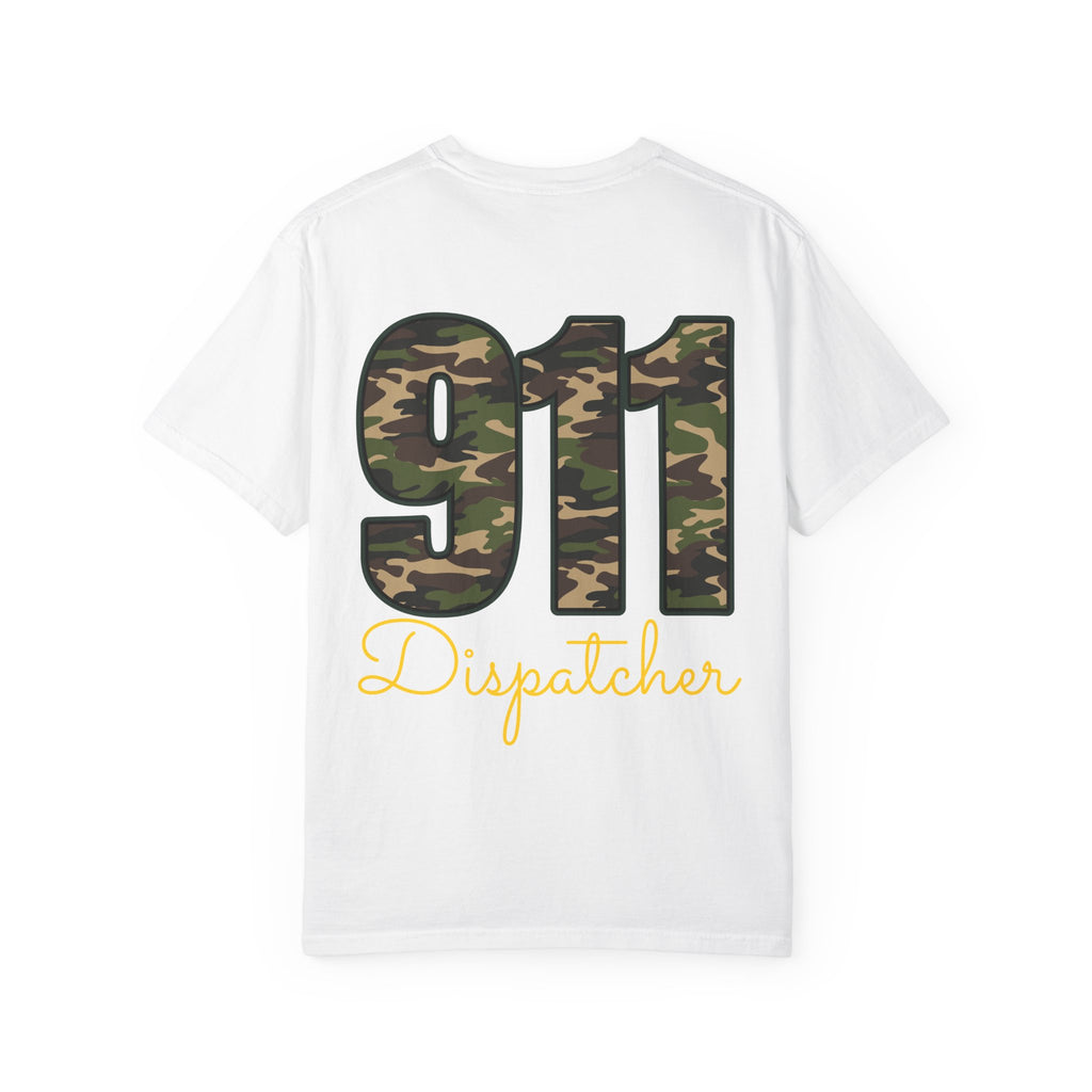 Dispatcher 911 T-Shirt — Camo 911 Dispatcher Tee