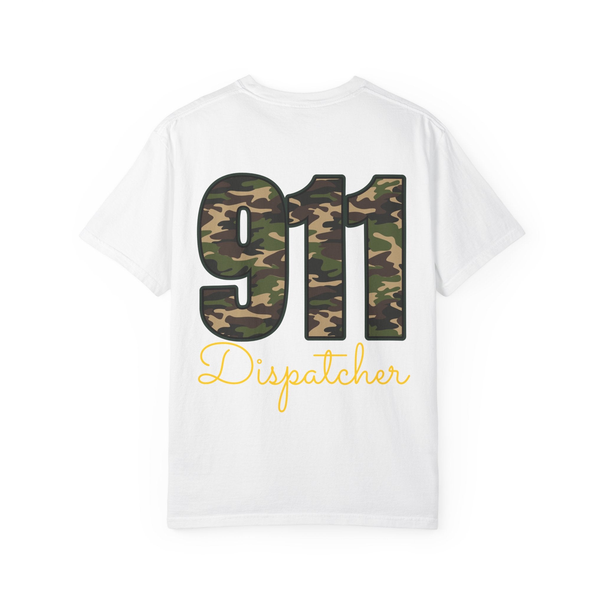 Dispatcher 911 T-Shirt — Camo 911 Dispatcher Tee