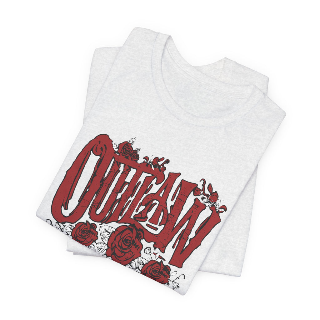 Outlaw Rose Vintage Gothic Floral T-Shirt