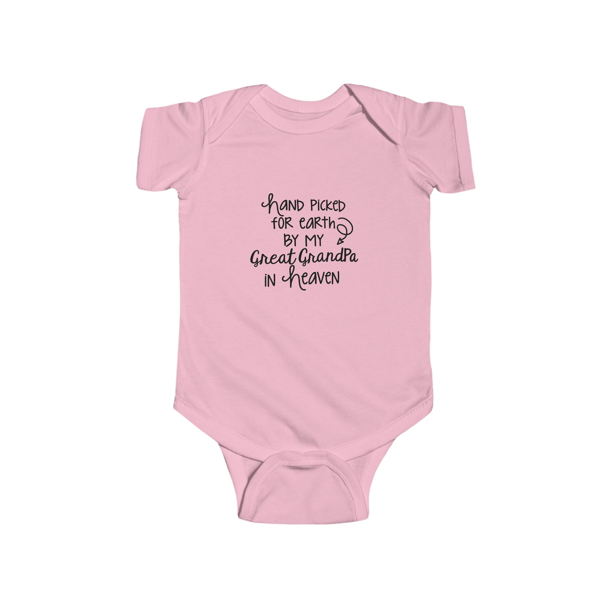Infant Bodysuit — "Hand Picked for Earth by My Great Grandpa in Heaven" Memorial Baby One-Piece