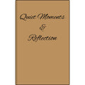 Engraved Vegan Leather Journal — "Quiet Moments & Reflection" Personalized Keepsake