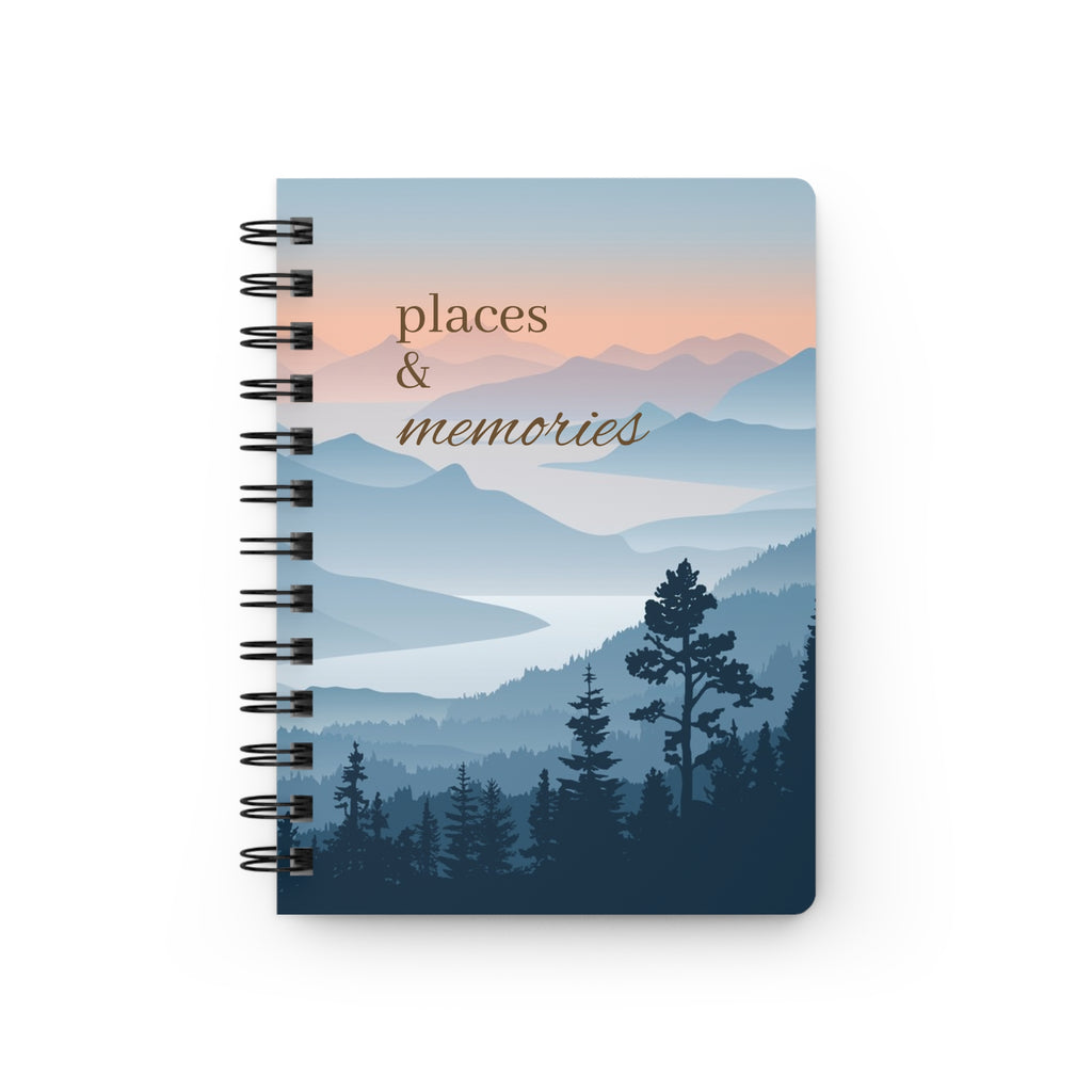 Places & Memories Spiral Notebook — Scenic Mountain Travel Journal