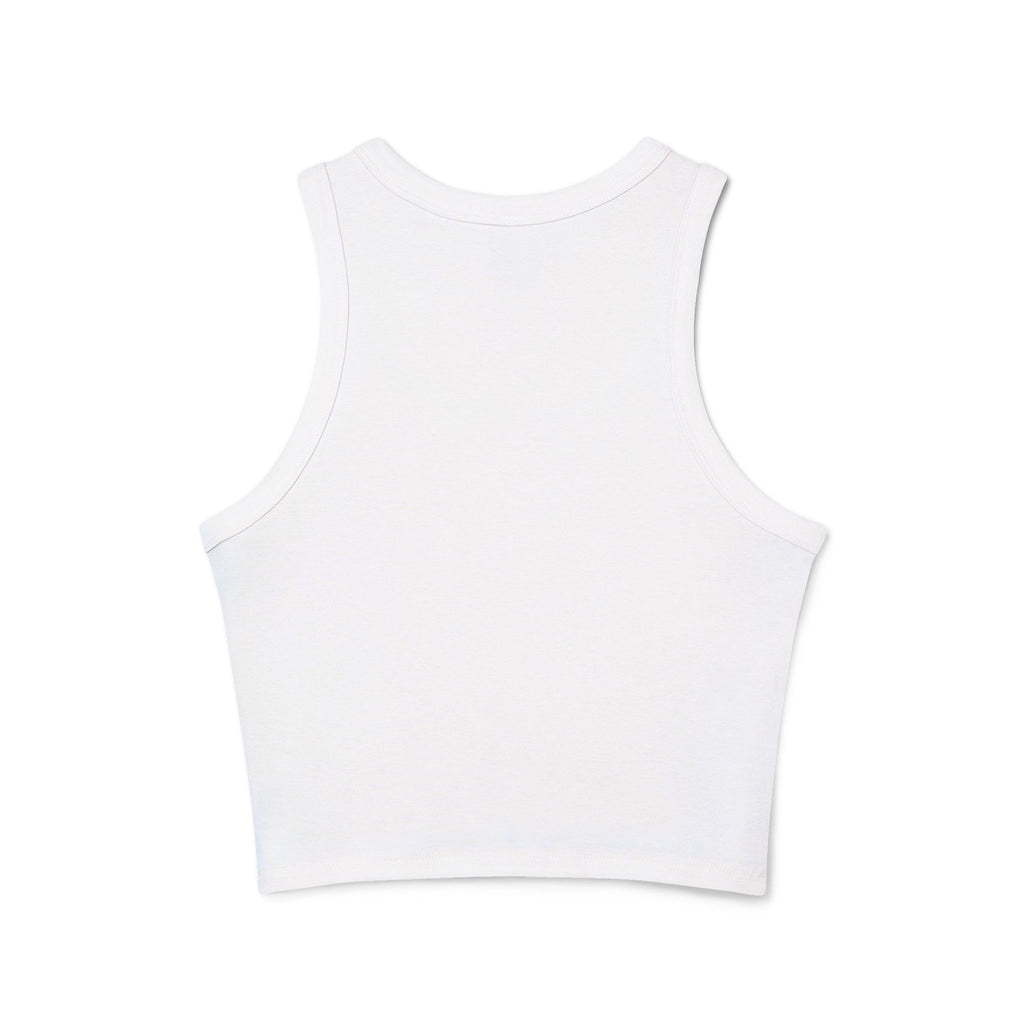Find Me Where the Crowd is Less Racer Tank Top
