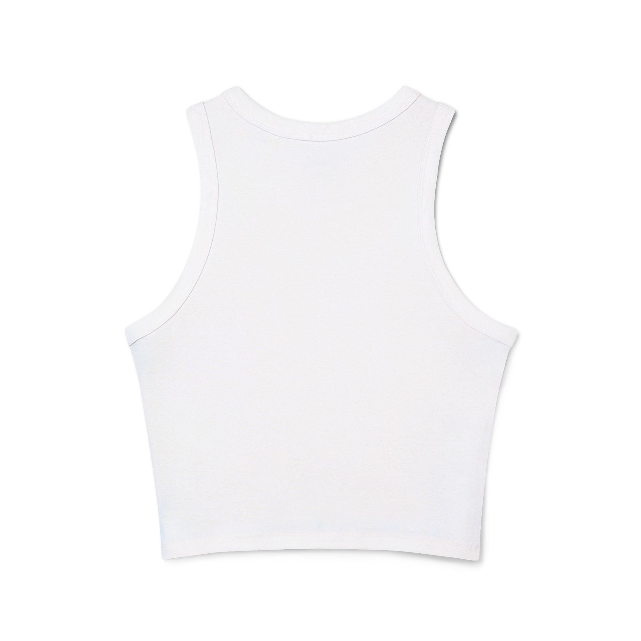 Find Me Where the Crowd is Less Racer Tank Top