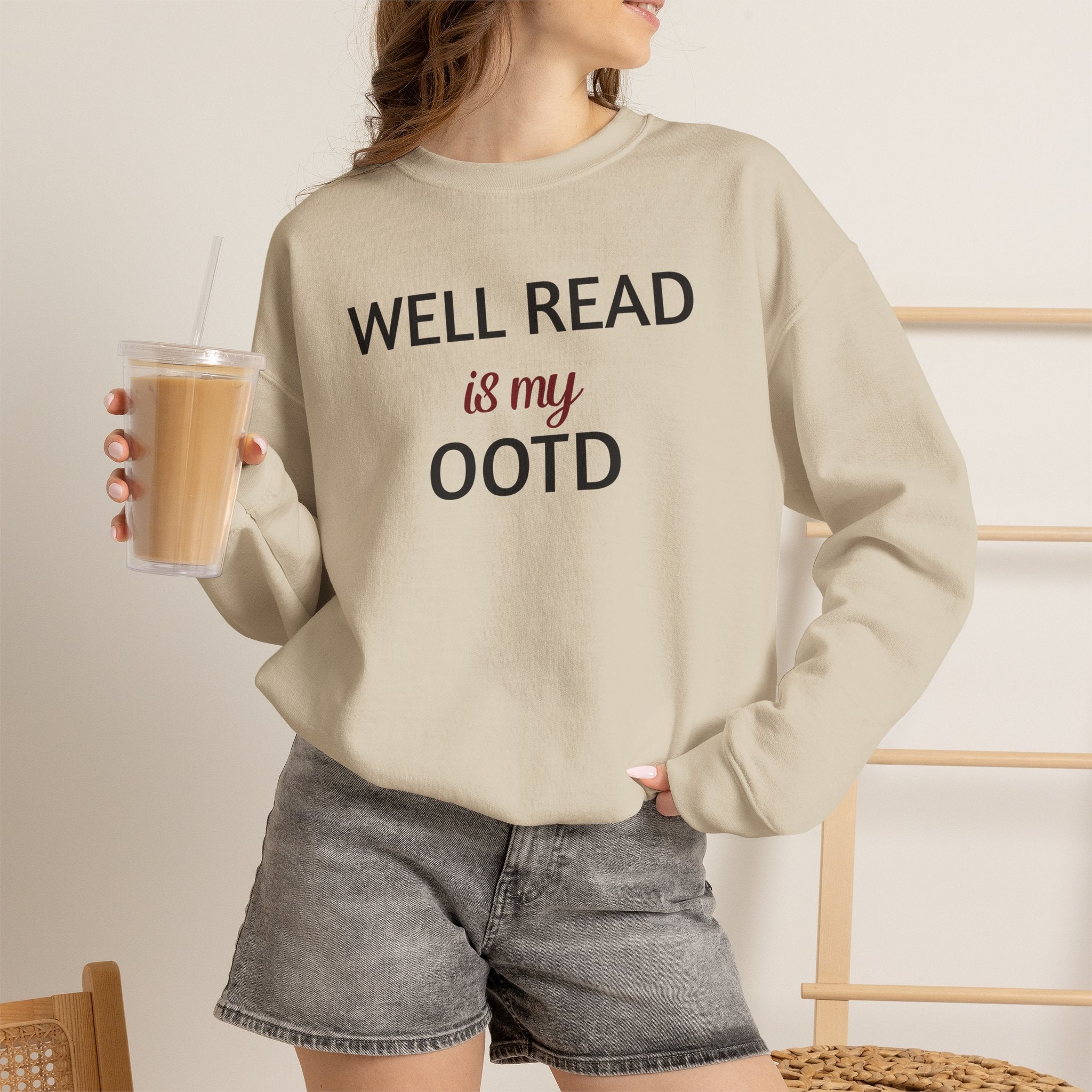 Well Read is My OOTD — Graphic Crewneck Sweatshirt
