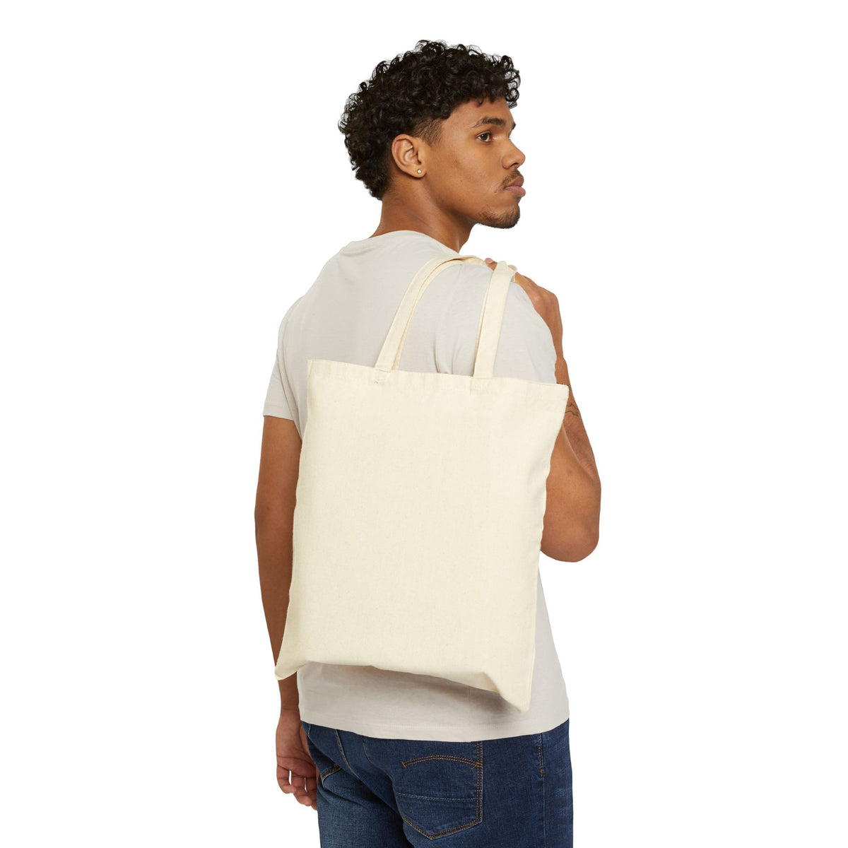 Book Lover Canvas Tote — "Kindle • book • tbr • room for more books"