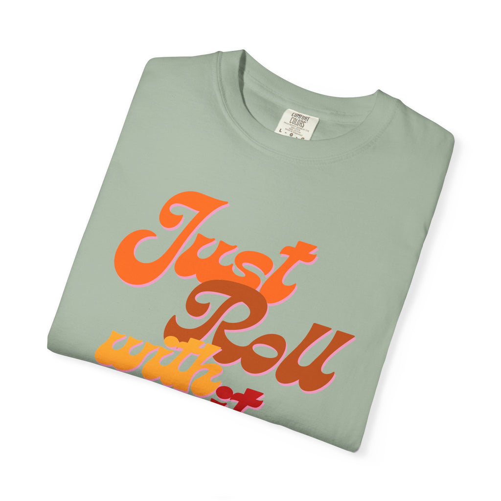 Just Roll With It Baby T-Shirt — Retro Script Tee