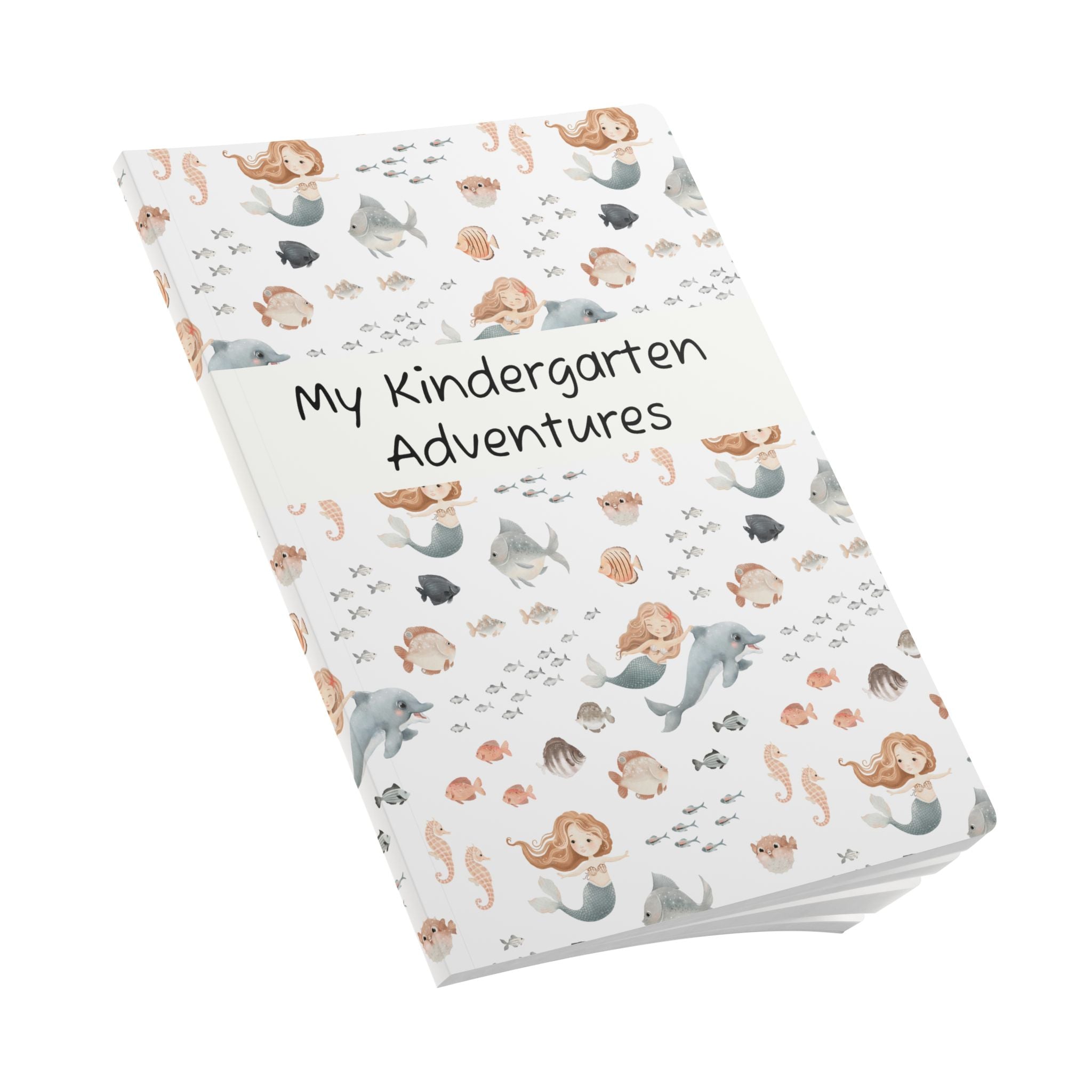 My Kindergarten Adventures Softcover Journal — Mermaid & Ocean Kids Memory Book (This Belongs To)