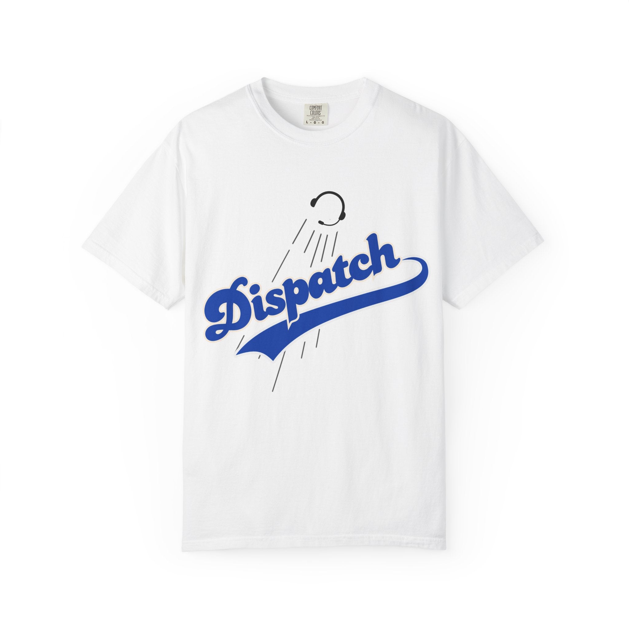 Dispatchers 911 Baseball-Style T-Shirt — Vintage Script Tee for Radio Operators