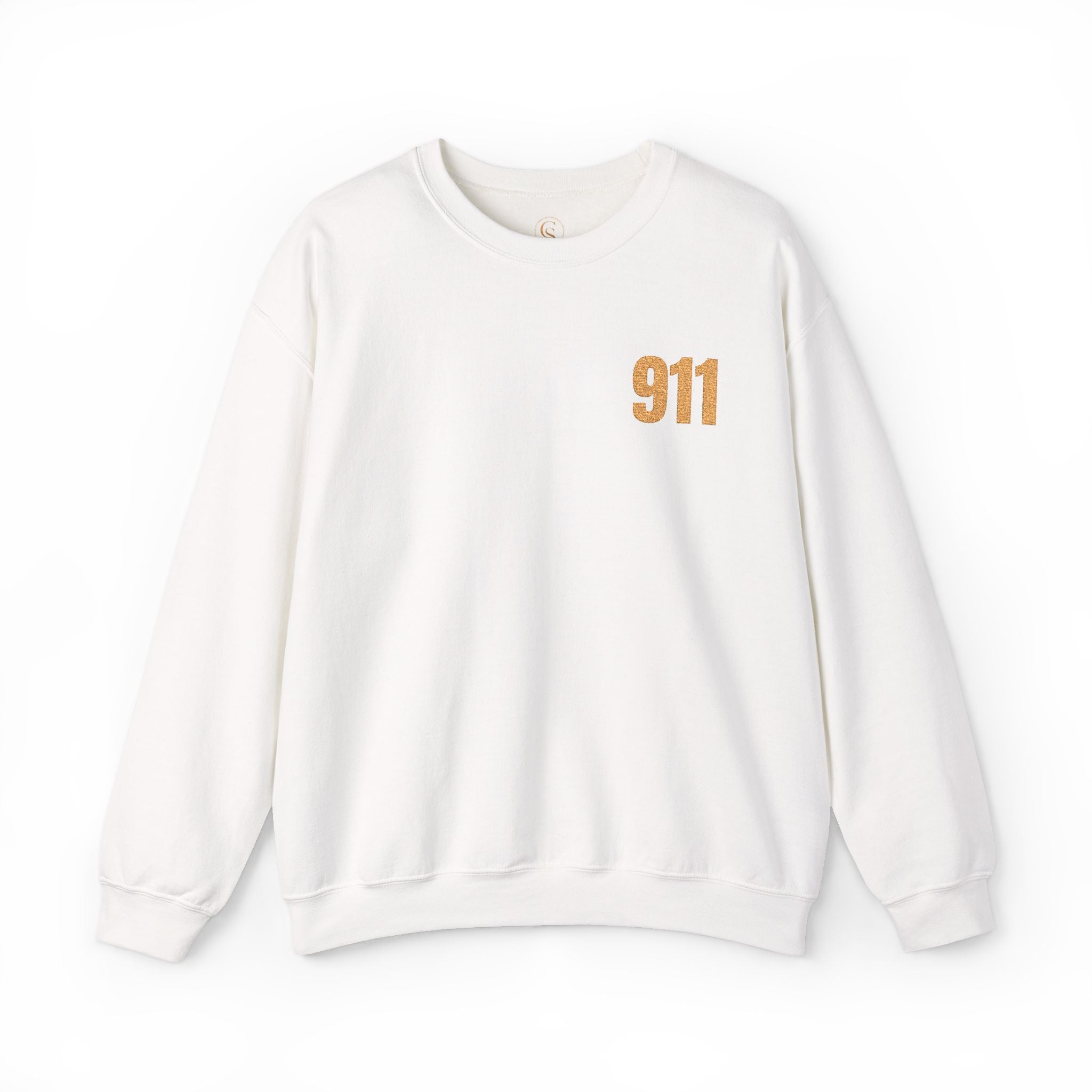 911 Gold Foil Crewneck Sweatshirt — 911 Emergency Dispatch Crewneck