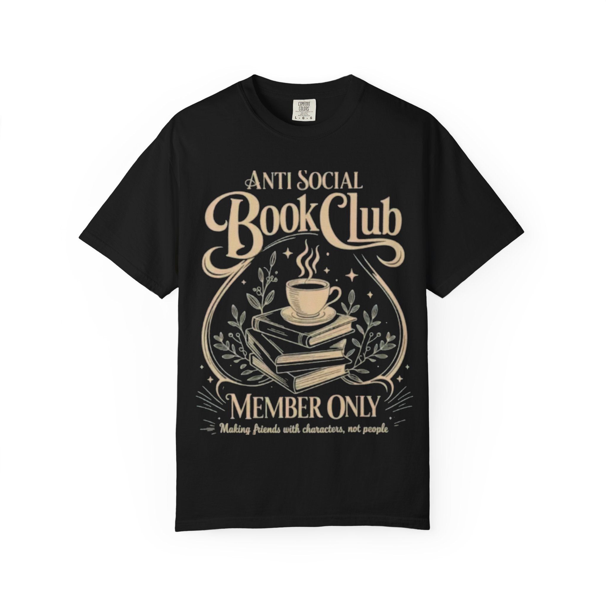 Anti Social Book Club T-Shirt — 'Member Only' Literary Tee