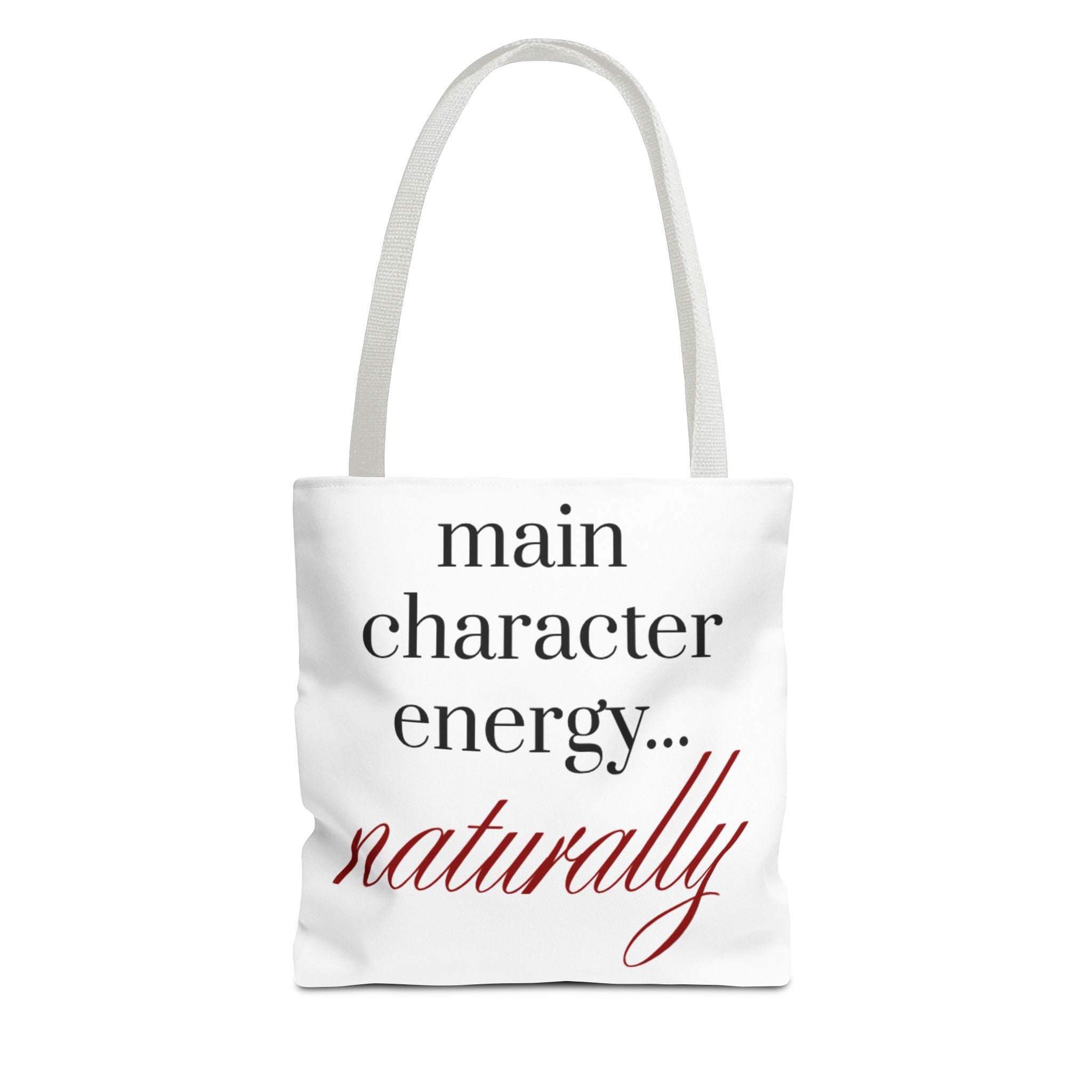 Main Character Energy Tote Bag — "naturally" Canvas Tote